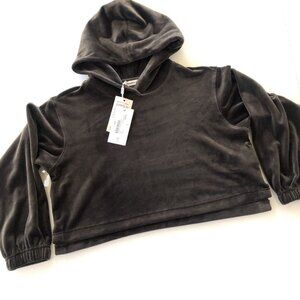 🆕NWT Designers Remix Mud Velour Cropped Hoodie